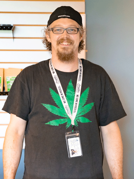Full Bloom Cannabis Production Specialist and Shipping Manager Travis Kennard